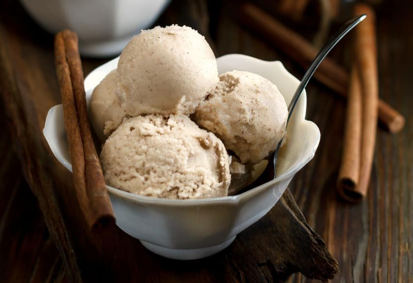 the Cinnamon Ice cream